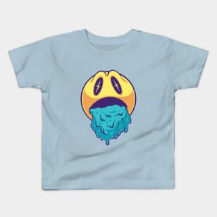 Vomiting Emoticons Sad Mode Kids T-Shirt